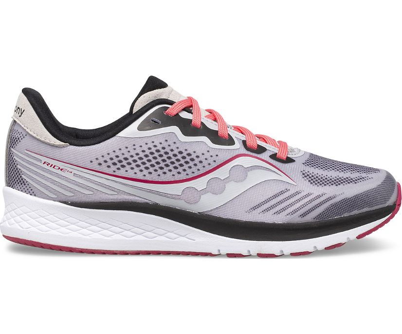 Saucony Ride 14 Kids\' Sneakers Silver / Pink | AU 900HAPK